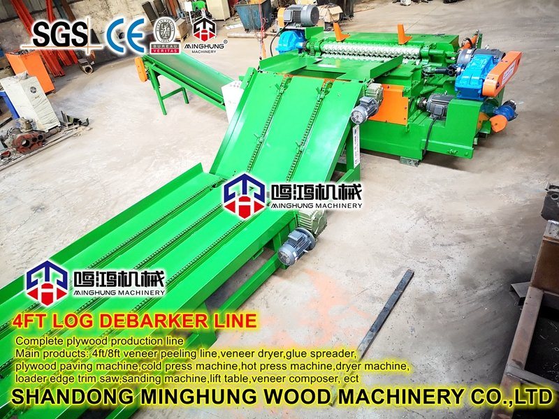 Woodworking Wood Log Debarker untuk Veneer Core