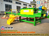 Mesin Debarking Log Kayu 4 kaki dengan Crusher