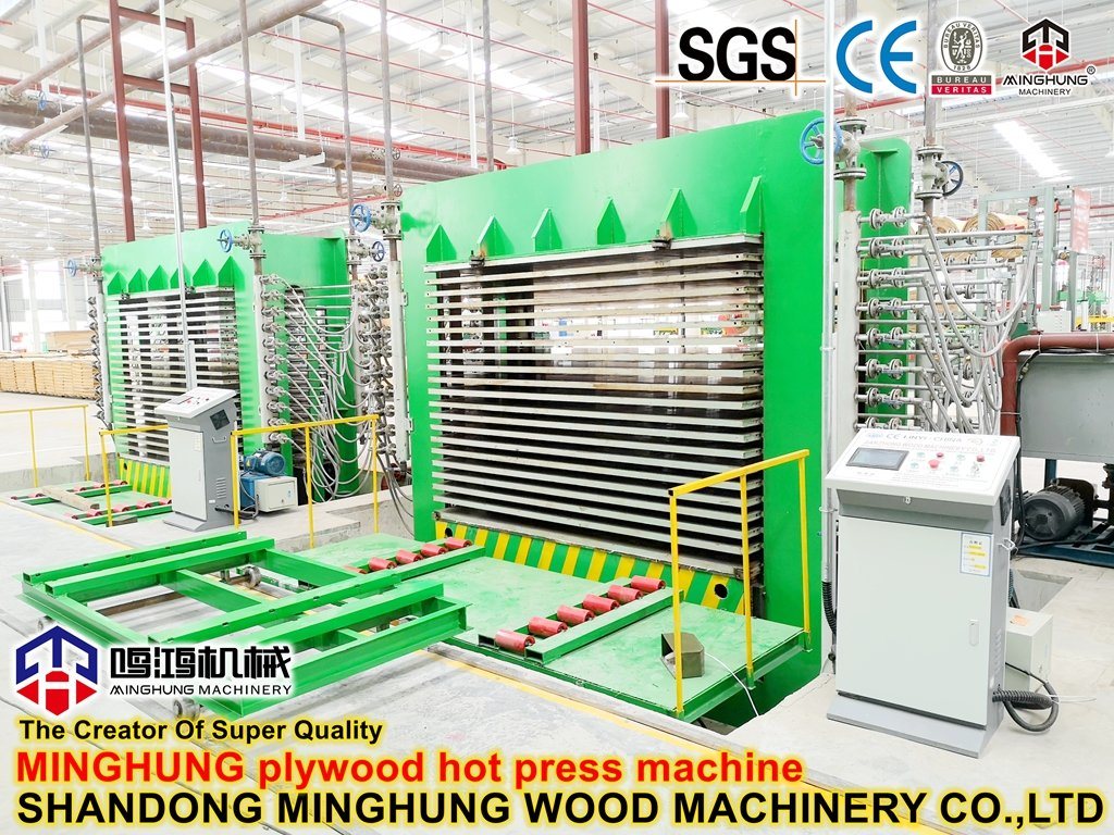 Mesin Press Panas Woodworking 15 Lapisan Hot Press untuk Kayu Lapis