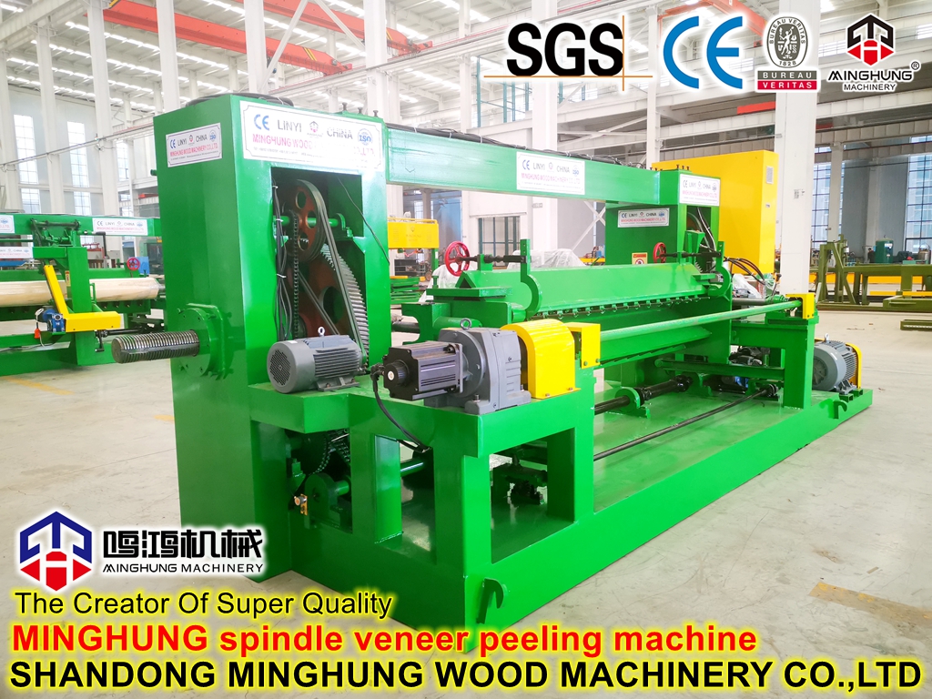 mesin debarking log spindel