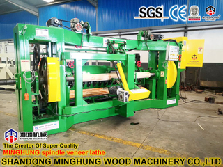 Mesin Bubut Pengupas Veneer Spindel Hidraulik 8 Kaki untuk Kayu dengan Kekerasan Tinggi
