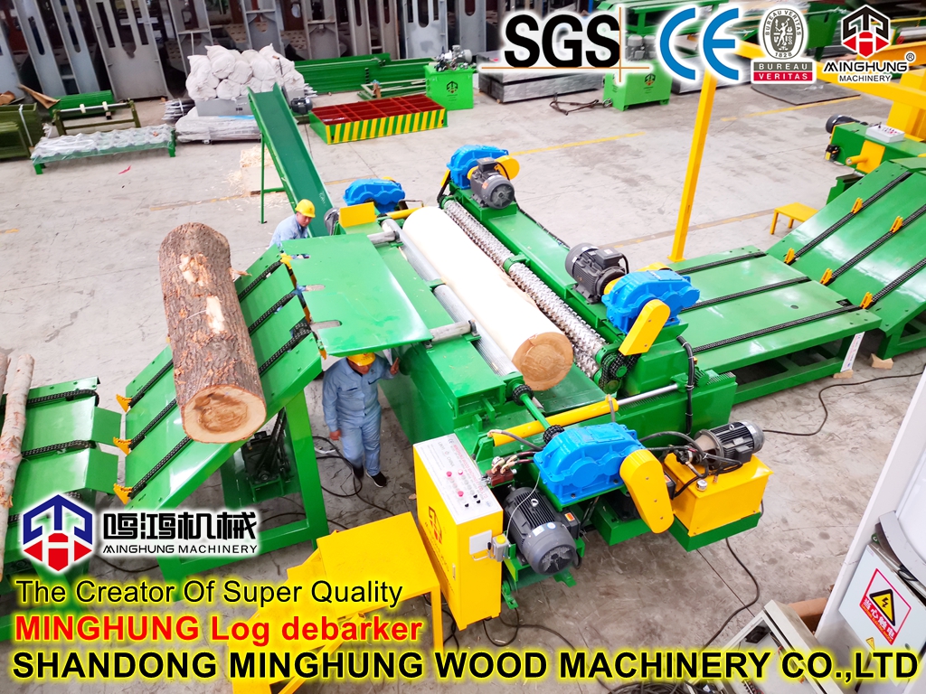  Mesin Penghilang Kulit Kayu Tugas Berat: Mesin Debarker Log / Mesin Pembulatan Pengupas Log untuk Mengupas Log 