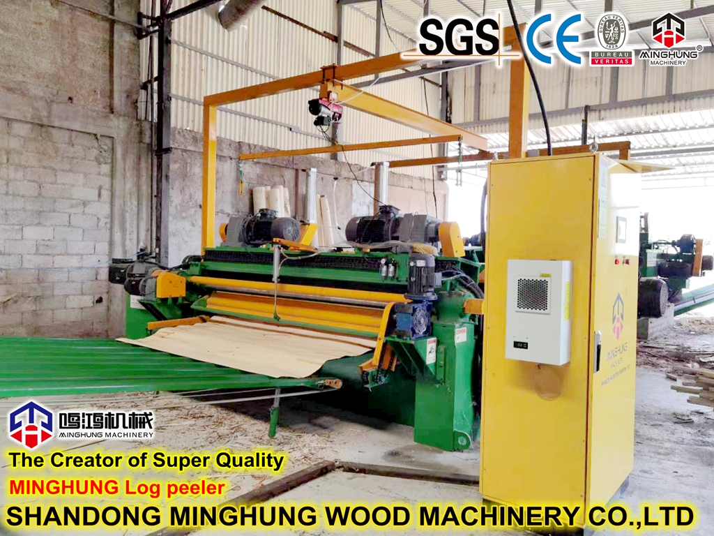 pengupas kayu gelondongan