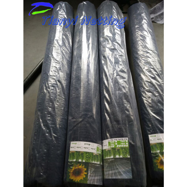 HDPE Flat 1 Needles Cambodia design Black color Shade net 60gsm