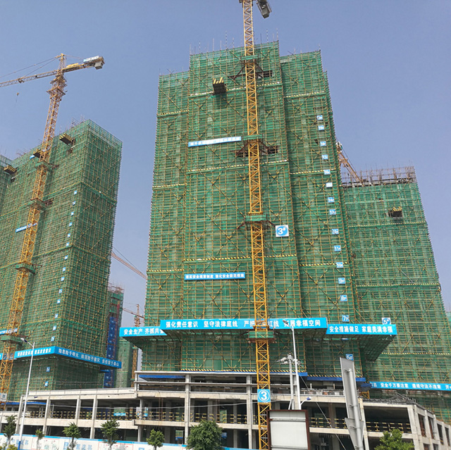 HDPE 150gsm black color scaffold net
