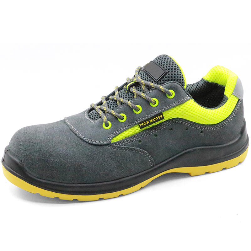 Lightweight breathable plastic toe cap sport type work shoes safety