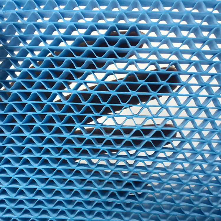 Filtros de mecha de humidificador de reemplazo de panel de 380x280x10 mm de apertura azul personalizada de 5 mm