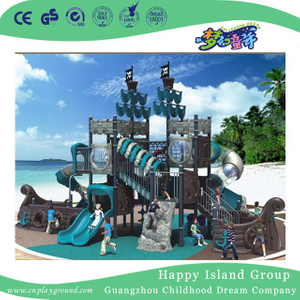 Hochwertiger großer Kinderpiratenschiff-Spielplatz im Freien für Vergnügungspark (HK-50052A)