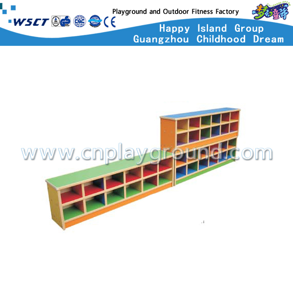 Bunte Schule Kindergarten Holzschuhe Aufbewahrungsschrank für Kinder (M11-08809)