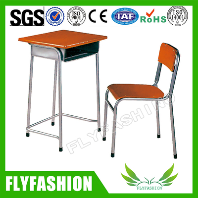 Hot sale wooden student desk and chair,school furniture(SF-79S)
