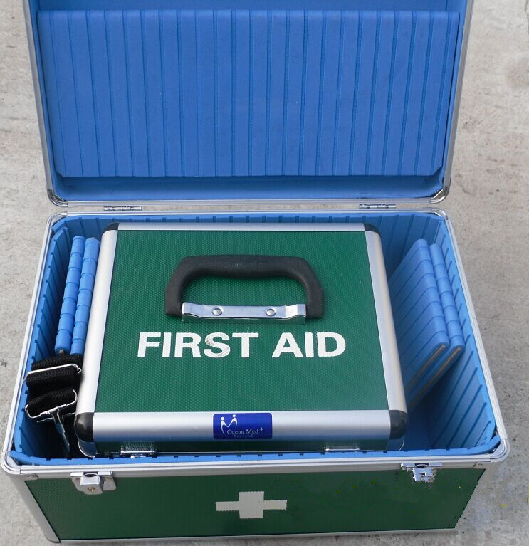 Convenient Medical Metal First-Aid Box (46*27*20cm)