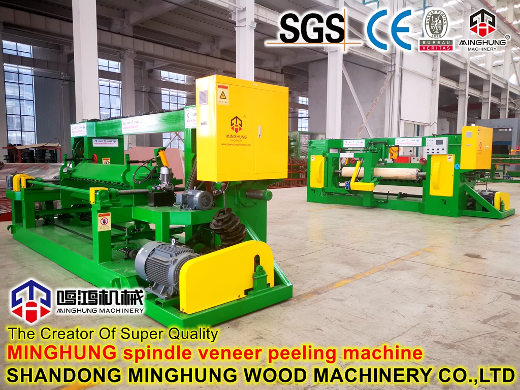 mesin bubut pengupas veneer spingle