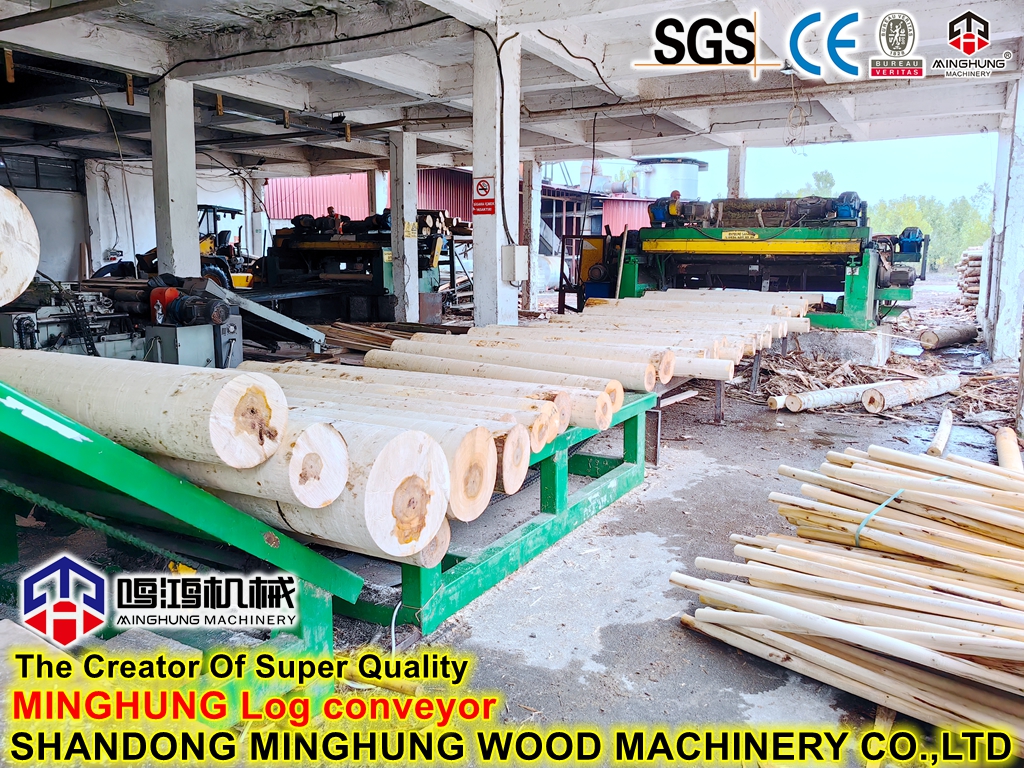 MINGHUNG Mesin bubut veneer 