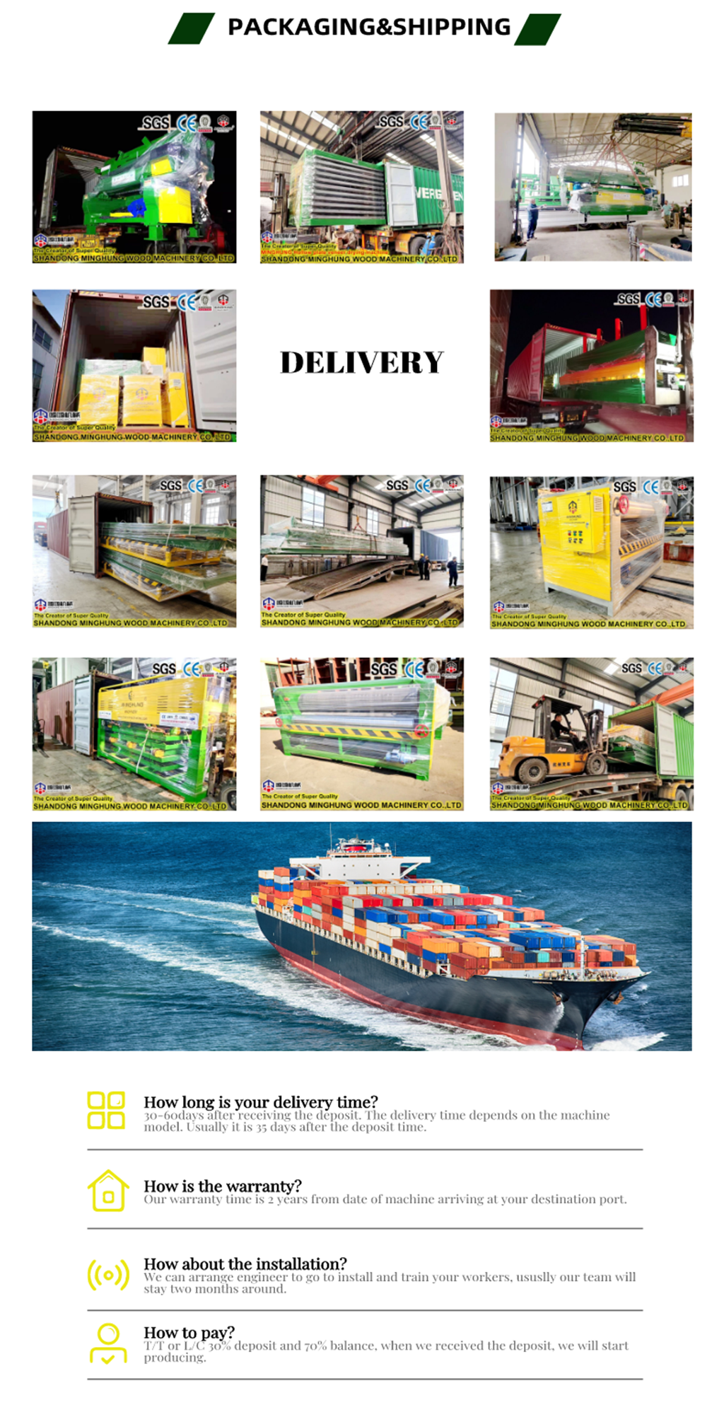 China Minghung Woodworking Mesin Serutan Kayu Mesin Pengeringan 