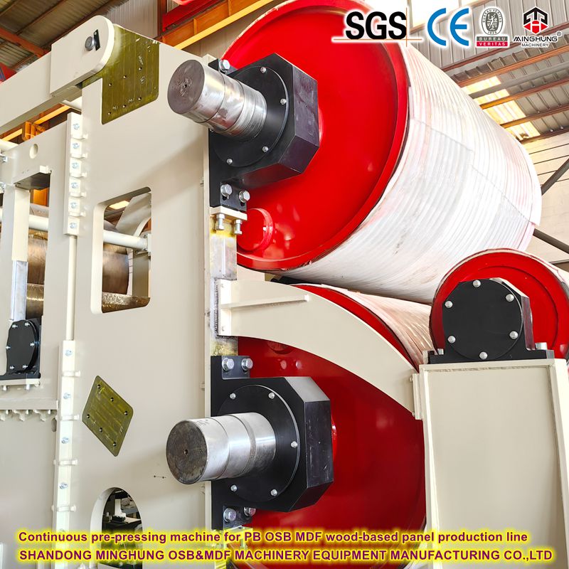 Mesin pra-penekan kontinu untuk jalur produksi panel berbasis kayu PB OSB MDF