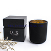 Wedding Decoration Centerpieces White Black Matte Frosted Glass Candle Holder And Custom Package