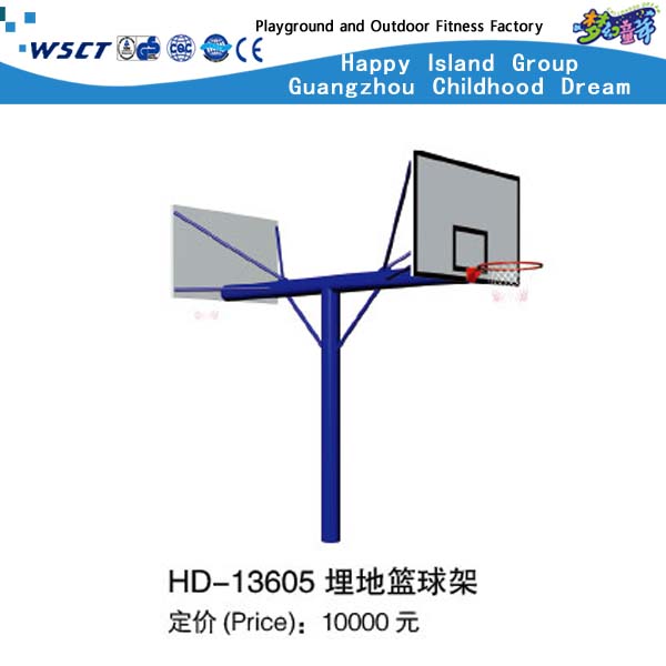 Feste Turngeräte der Outdoor-Schule für Basketballrahmen (HD-13607)