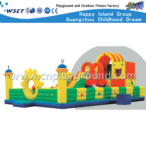 M11-06106 Vergnügungspark-aufblasbares Schloss mit Dia-Spielplatzen