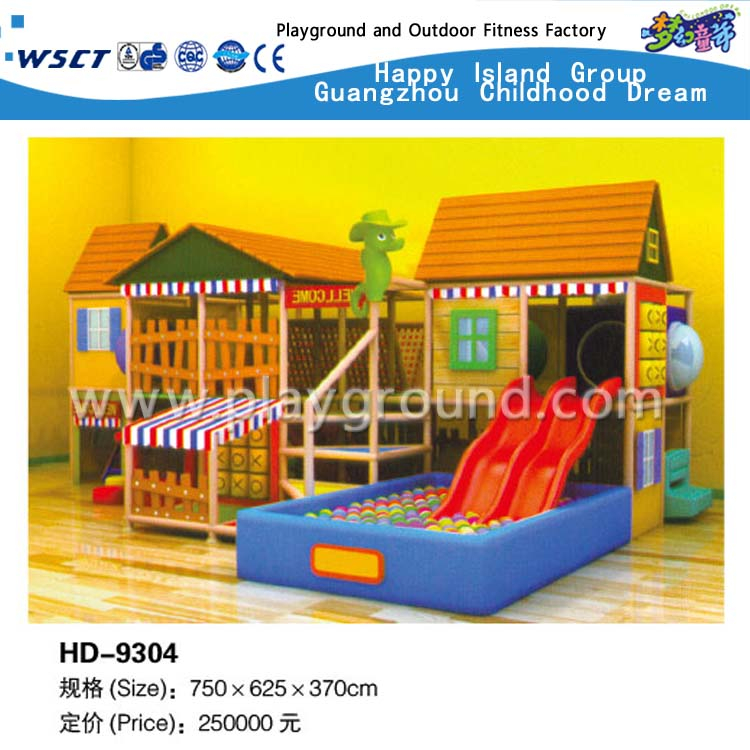 Kinder Indoor Spiel Freches Schloss mit Rutsche Spielplatz (HD-9001)