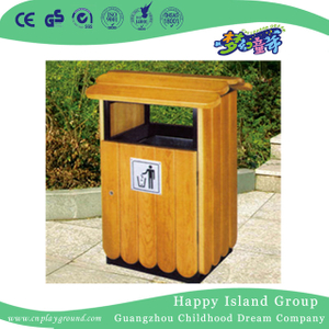 游乐园户外木质垃圾桶(HHK-15005)