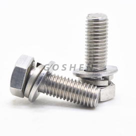 Tornillo de máquina de tapa hexadecimal de acero inoxidable 