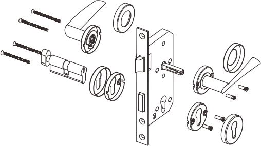 Conjunto de bloqueio de mortise