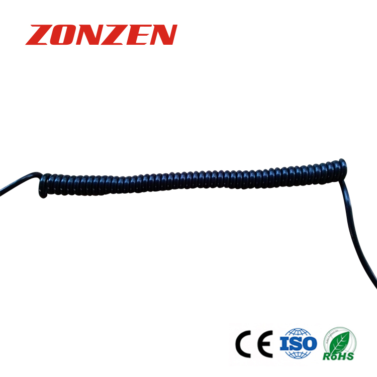 CCP-J Coiled Cords Thermocouple With Molded Miniature Male Connector
