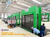 Plywood Hot Press dengan 15 Lapis untuk 500 Ton