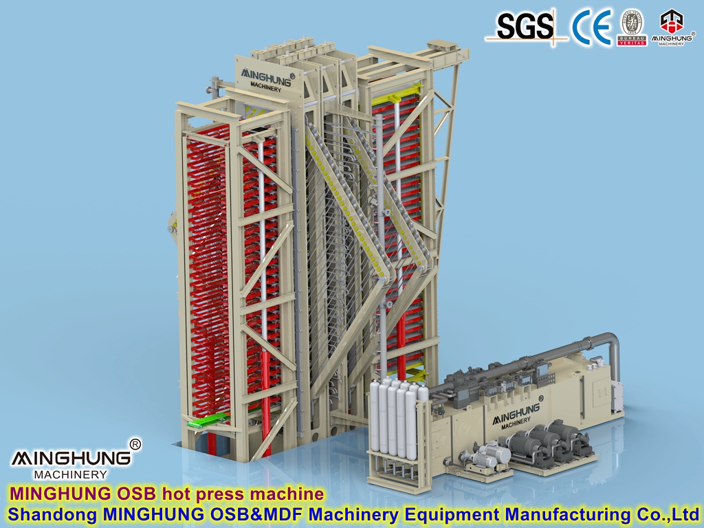 MINGHUNG Mesin press panas OSB