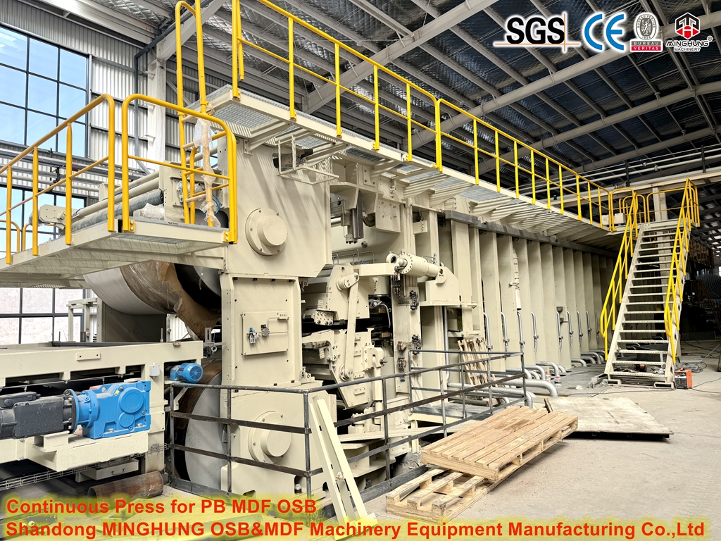 Pers panas datar kontinu untuk produksi OSB PB MDF
