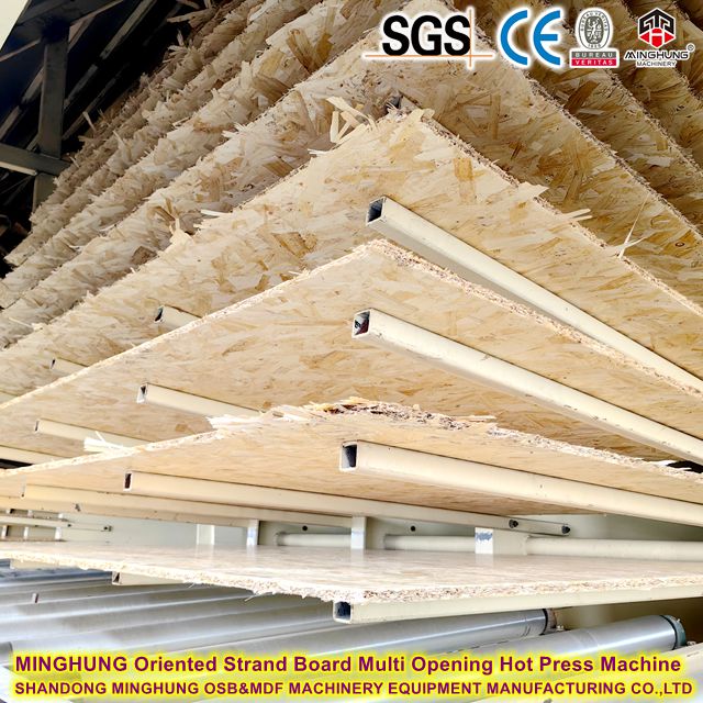 MINGHUNG Mesin Press Panas Multi Pembukaan Papan Untai Berorientasi