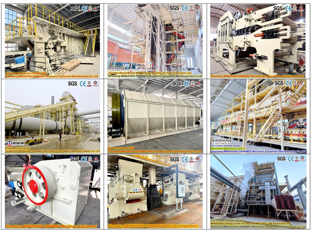China MINGHUNG PB MDF OSB Lini Produksi 