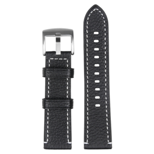 Custom 2 Piece of Black Genuine Leather Watch Band For Watches Company ...