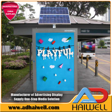 Solar Powered Bus Stop Mupi Signalisation