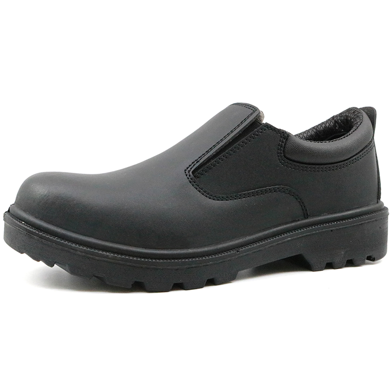 China black steel toe no lace executive safety shoes men