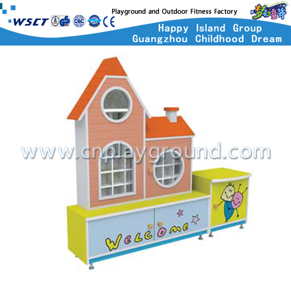 幼儿园家具儿童可爱木水玻璃橱柜 (M11-07302)