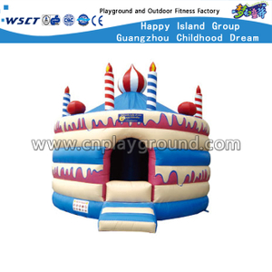 Glückliches aufblasbares Schloss im Freien für Zirkus-Feiertagsparty (HD-9904)