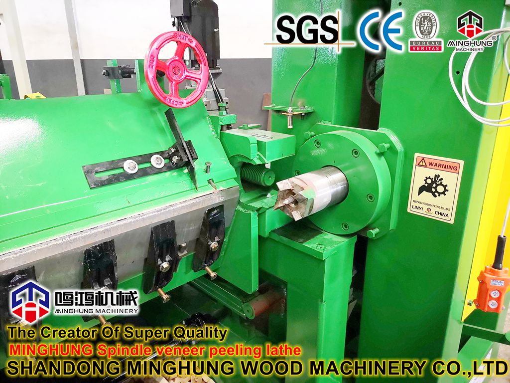 MINGHUNG Mesin bubut veneer spindel 0,3 mm