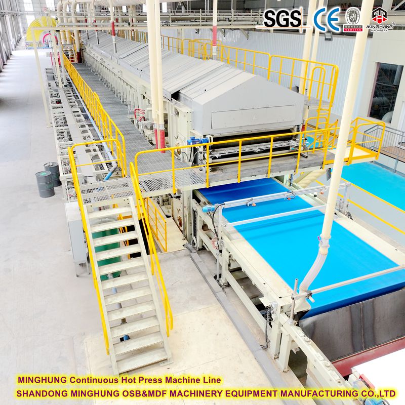 Jalur produksi press datar berkecepatan tinggi khusus khusus untuk papan serat 3mm