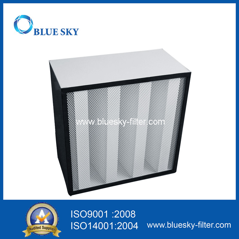585x585x292mm Caja HVAC 99.995% H14 Filtros de aire