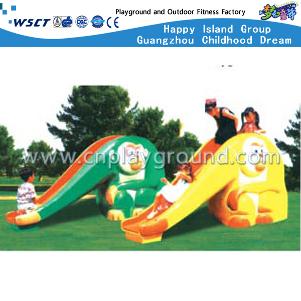 户外幼儿塑料玩具猴子滑梯游乐设备 (M11-09806)