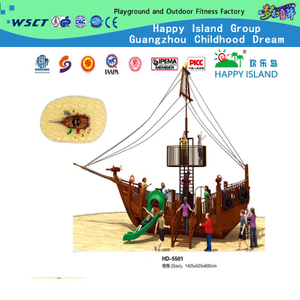 Familien-Piratenschiff im Freien für Spielplatz der Holzserie (HD-5501)