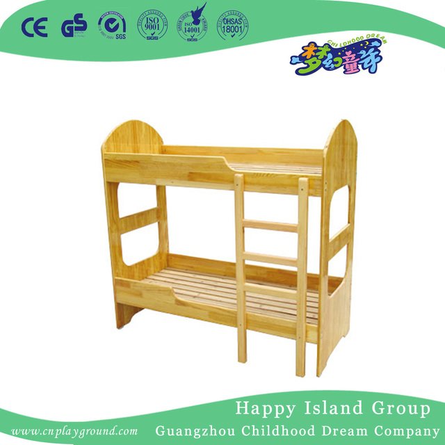 舒适薰衣草幼儿两层木制学校床带楼梯 (HG-6509)