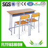 New design Modern Popular Double Desk and Chair for Learning(SF-30D)