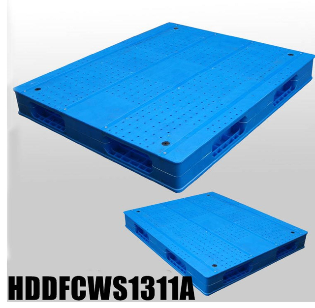 Plataforma plástica apilada doble reversible durable industrial 1300 x 1100