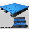 Palet de plástico de moldeo de soplado de capacidad de carga extra alta 1100x1100x150 mm