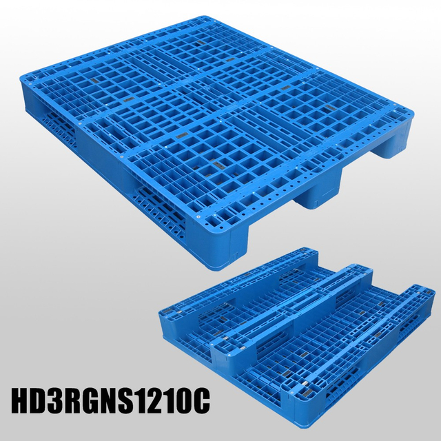 Paleta de plástico de cubierta abierta económica de 48 x 40 de 4 vías
