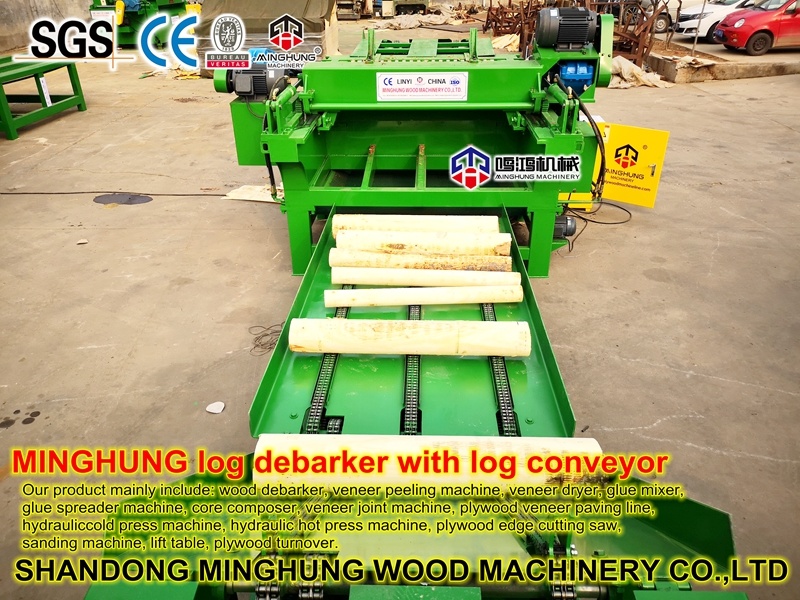 Mesin Woodworking Veneer Log Debarking Machine