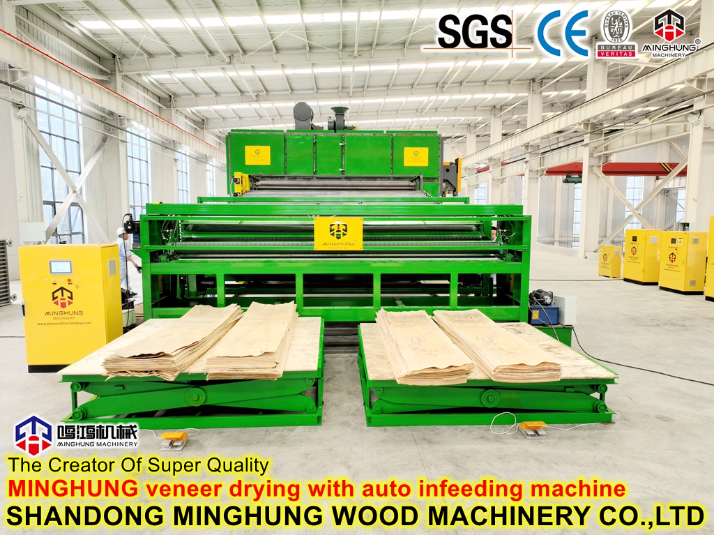 MINGHUNG Veneer drying machine for veneer drying MINGHUNG Mesin pengering veneer untuk mengeringkan veneer