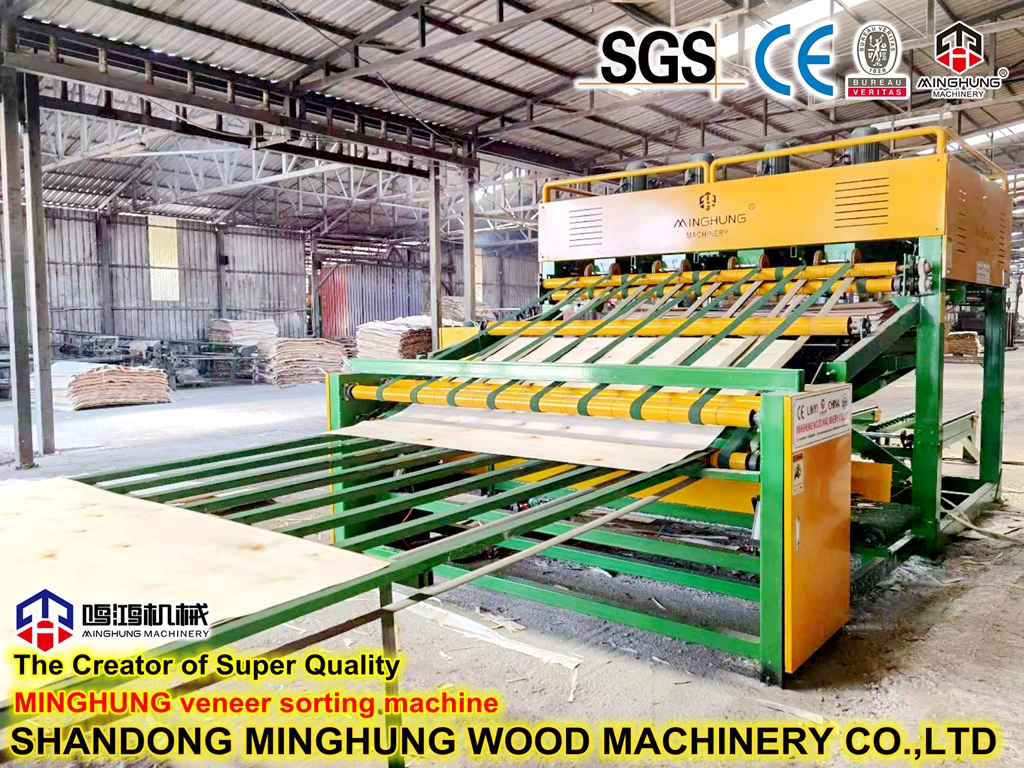 Mesin penyortiran veneer
